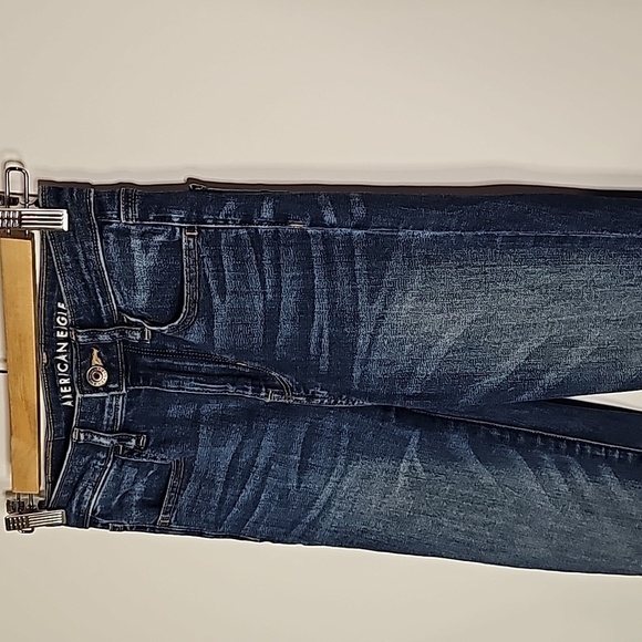 American Eagle size 0 super stretch high rise cropped jeggings - Picture 2 of 8